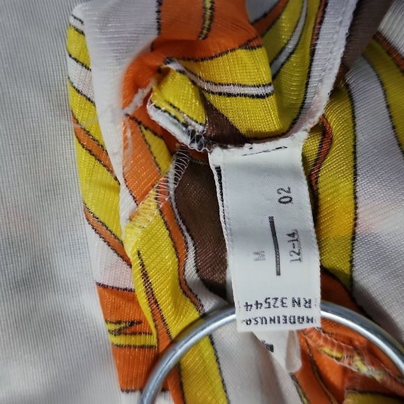 **Not Available*Emilio PUCCI Floral Yellow Multi Sheer Cardigan Kimono Medium - Picture 10 of 11